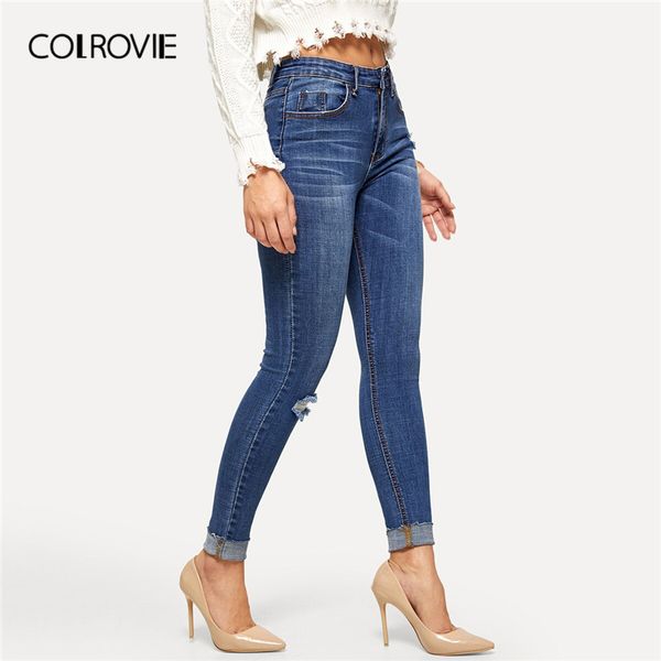 colrovie blue rolled knee ripped jeans for women skinny basic denim jeans woman 2019 summer casual stretchy boyfriend pants
colrovie blue rolled knee ripped jeans for women skinny basic denim jeans woman 2019 summer casual stretchy boyfriend pants