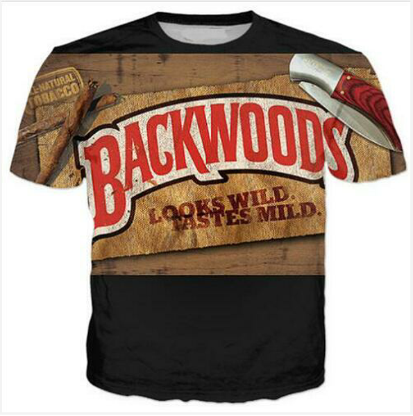 casual mens womans backwoods 3d hd print t-shirt summer short-sleeved o-neck t-shirt fashion style shirt brand tees wr069, White;black
casual mens womans backwoods 3d hd print t-shirt summer short-sleeved o-neck t-shirt fashion style shirt brand tees wr069, White;black