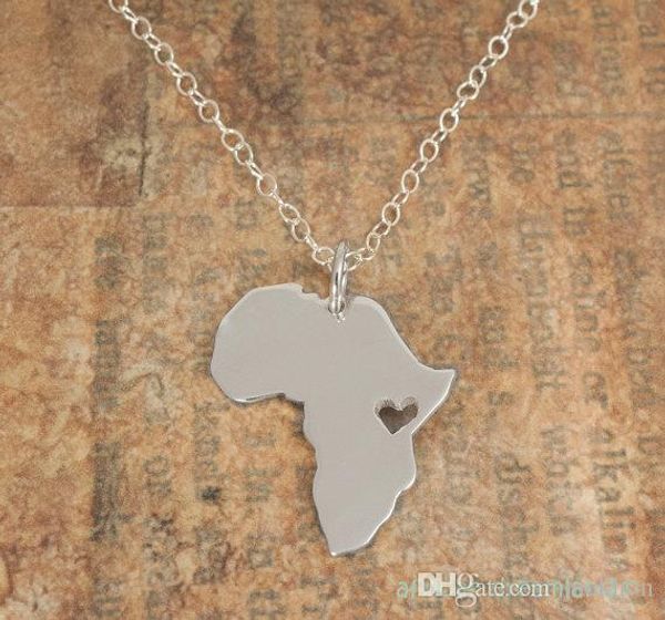 30pcs- n034 african map necklace country of south africa map necklace adoption necklace ethiopia ciondolo africa heart necklaces, Silver
30pcs- n034 african map necklace country of south africa map necklace adoption necklace ethiopia ciondolo africa heart necklaces, Silver