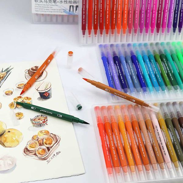 100pcs colors fine liner brush dual tip brush pens art marker drawing painting watercolor pens for drawing manga art supplies
100pcs colors fine liner brush dual tip brush pens art marker drawing painting watercolor pens for drawing manga art supplies