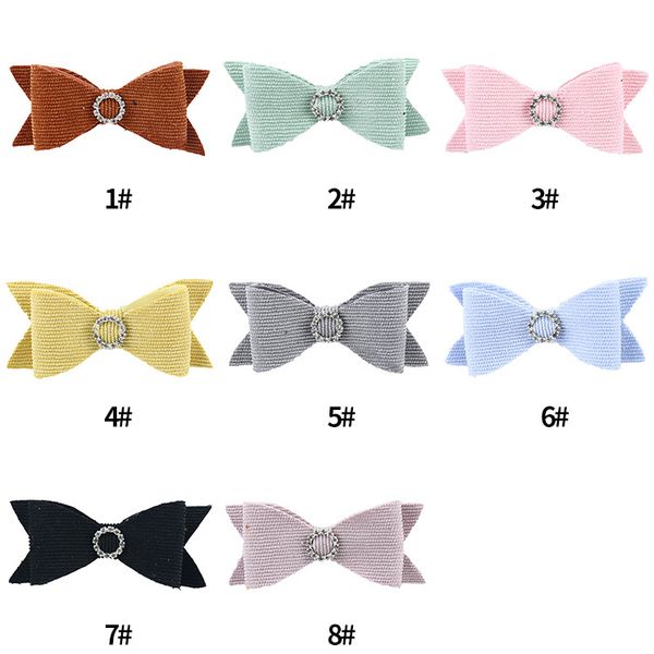 30 pcs/lot , 10 cm double bow knot hair clip knitted children's with rhinestone winter new style with clip, Slivery;white
30 pcs/lot , 10 cm double bow knot hair clip knitted children's with rhinestone winter new style with clip, Slivery;white