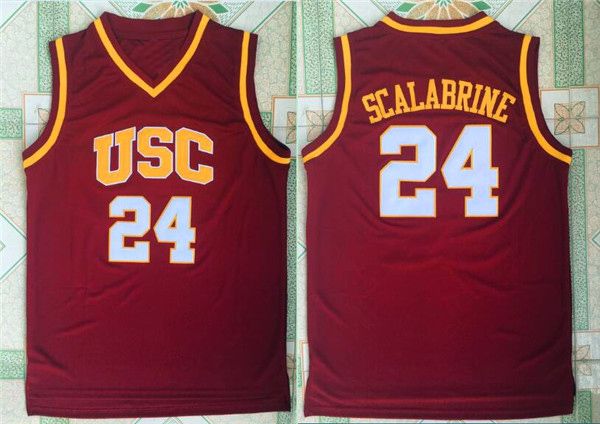 #24 Brian Scalabrine USC Trojans College Retro Classic Basketball Jersey Mens Stitched Jerseys
#24 Brian Scalabrine USC Trojans College Retro Classic Basketball Jersey Mens Stitched Jerseys