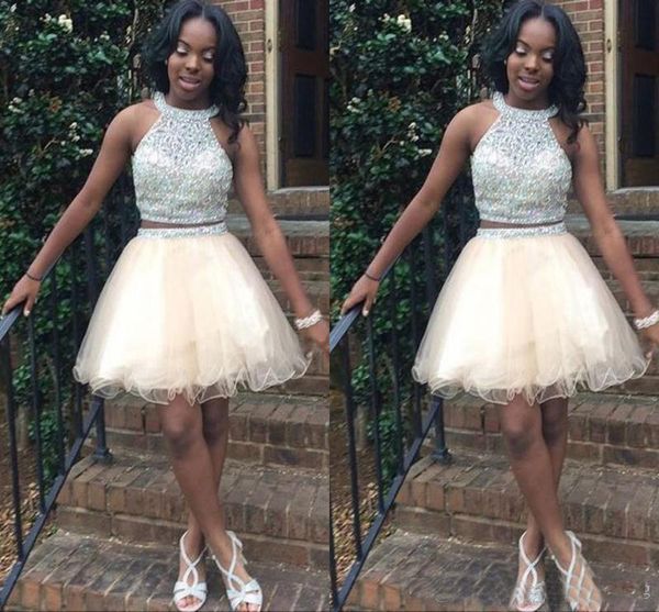 short homecoming dresses for teens jewel halter crystal beading tulle open back two pieces short prom dresses, Blue;pink
short homecoming dresses for teens jewel halter crystal beading tulle open back two pieces short prom dresses, Blue;pink