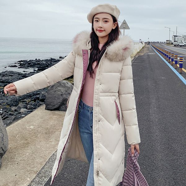 helisopus winter slim women jacket thicken warm korean fur hooded long coats parka winter coat women, Black
helisopus winter slim women jacket thicken warm korean fur hooded long coats parka winter coat women, Black