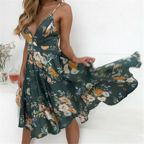 casual vintage sundress women summer 2019 boho dress midi deep v neck backless floral print beach pleated dress female, Black;gray
casual vintage sundress women summer 2019 boho dress midi deep v neck backless floral print beach pleated dress female, Black;gray