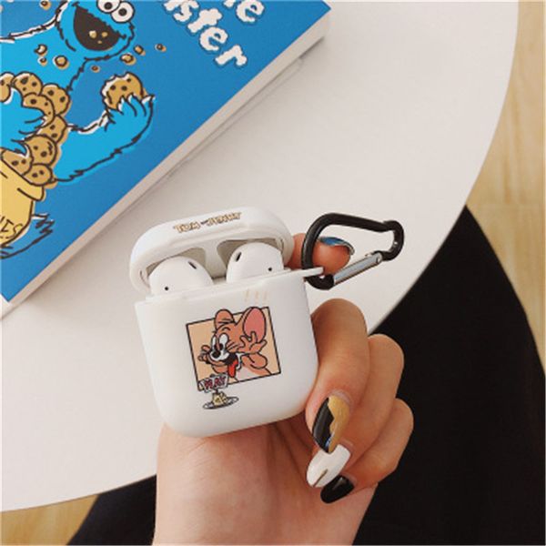 dhl-tom jerry earphone case protector for airpods 1 2 cell phone accessories six colors with hook
dhl-tom jerry earphone case protector for airpods 1 2 cell phone accessories six colors with hook