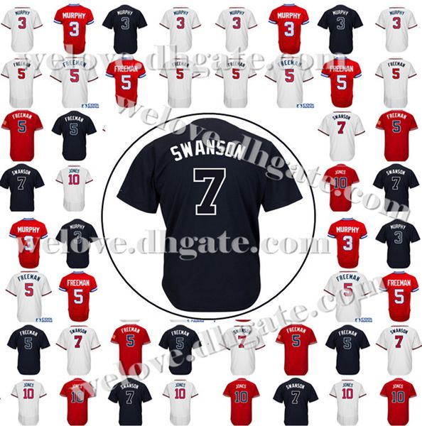 Top quality Men Atlanta 13 Ronald Acuna Jr. 5 Freddie Freeman Baseball jersey 3 Dale Murphy 7 Dansby Swanson 10 Jones Cheap Sale 
Top quality Men Atlanta 13 Ronald Acuna Jr. 5 Freddie Freeman Baseball jersey 3 Dale Murphy 7 Dansby Swanson 10 Jones Cheap Sale