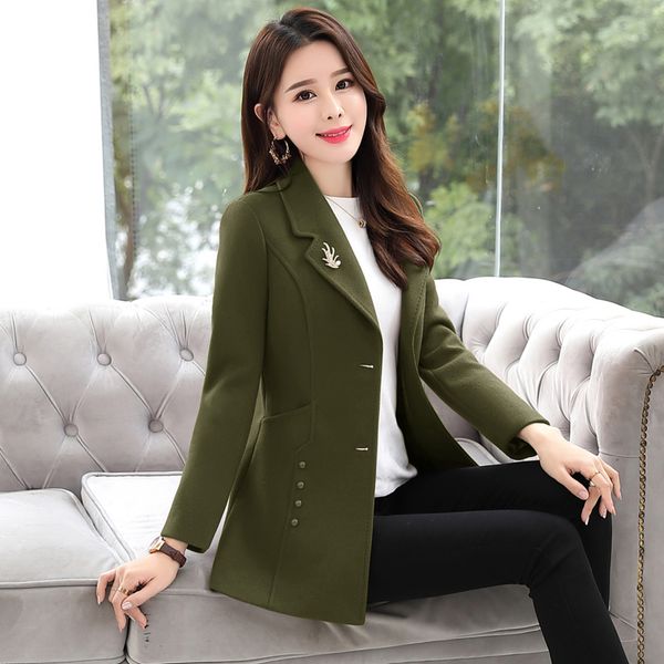 spring autumn new fashion women outerwear solid color plus size woolen coat single-breasted long sleeve woolen jacket lady no863, Black
spring autumn new fashion women outerwear solid color plus size woolen coat single-breasted long sleeve woolen jacket lady no863, Black