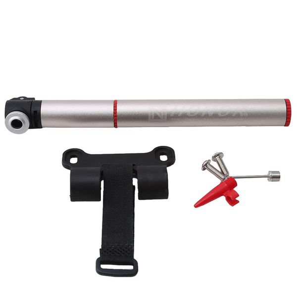 bicycle pump 120psi 20cm aluminum alloy portable pocket hand inflator compact size high capacity gm-49l with fixed bottle cage 
bicycle pump 120psi 20cm aluminum alloy portable pocket hand inflator compact size high capacity gm-49l with fixed bottle cage