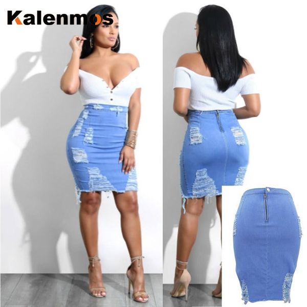 kalenmos denim jeans mini skirts women stretch skinny ripped hole slim high waist leisure hip party work short skirt, Black
kalenmos denim jeans mini skirts women stretch skinny ripped hole slim high waist leisure hip party work short skirt, Black