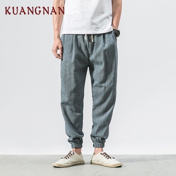 kuangnan chinese style linen pencil pants men jogger japanese streetwear joggers men pants hip hop trousers 2019 new, Black
kuangnan chinese style linen pencil pants men jogger japanese streetwear joggers men pants hip hop trousers 2019 new, Black