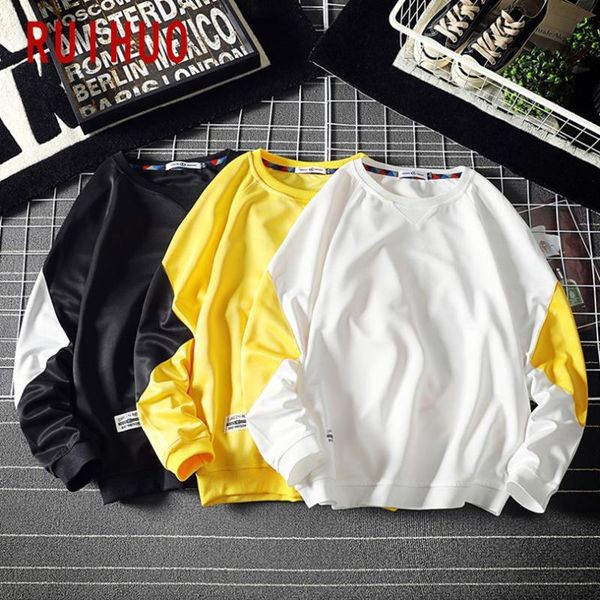 ruihuo 2020 new patchwork casual sweatshirt men streetwear hip hop fashion pullover sweatshirts men harajuku brand m-5xl, Black
ruihuo 2020 new patchwork casual sweatshirt men streetwear hip hop fashion pullover sweatshirts men harajuku brand m-5xl, Black