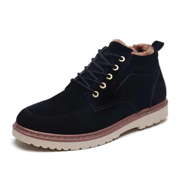 2019 super warm men's winter suede leather ankle boots men autumn snow boots leisure autumn mens shoes, Black
2019 super warm men's winter suede leather ankle boots men autumn snow boots leisure autumn mens shoes, Black
