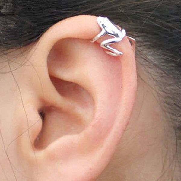 1 pair ear clips trend jewelry fashion clip-on & screw back animals frog stud wrap earring design women men children gothic punk, Silver
1 pair ear clips trend jewelry fashion clip-on & screw back animals frog stud wrap earring design women men children gothic punk, Silver