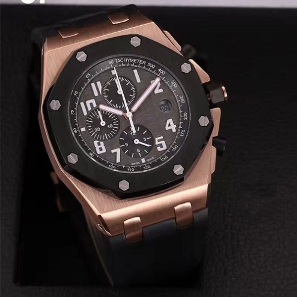 2020 watch royal brand men's chronograph 42mm stainless steel os quartz movement sports men watches wristwatch, Slivery;brown
2020 watch royal brand men's chronograph 42mm stainless steel os quartz movement sports men watches wristwatch, Slivery;brown