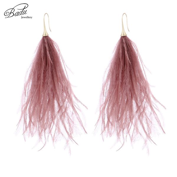 badu long earring for women ostrich feather light weight vintage beach jewelry 2018 spring new fashion gifts drop shipping, Silver
badu long earring for women ostrich feather light weight vintage beach jewelry 2018 spring new fashion gifts drop shipping, Silver