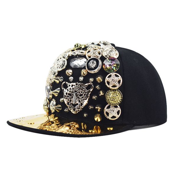 new style metal rivet hip hop hat leopard head skull color diamond, Blue;gray
new style metal rivet hip hop hat leopard head skull color diamond, Blue;gray