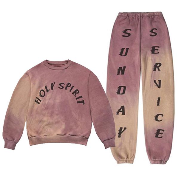 Mens Designer Tracksuits With Letter HOLY SPIRIT Print Fashion Kanye Sports Styles Homme 2PCS Sets Suits
Mens Designer Tracksuits With Letter HOLY SPIRIT Print Fashion Kanye Sports Styles Homme 2PCS Sets Suits