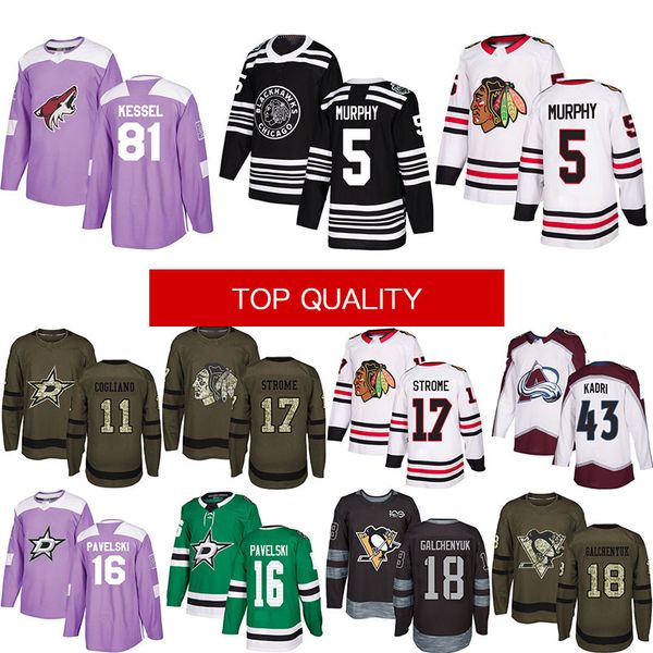 81 Kessel 5 Murphy 17 Strome 43 Kadri 11 Cogliano 16 Pavelski 18 Galchenyuk Mens Purple Green White Stitched Jersey
81 Kessel 5 Murphy 17 Strome 43 Kadri 11 Cogliano 16 Pavelski 18 Galchenyuk Mens Purple Green White Stitched Jersey