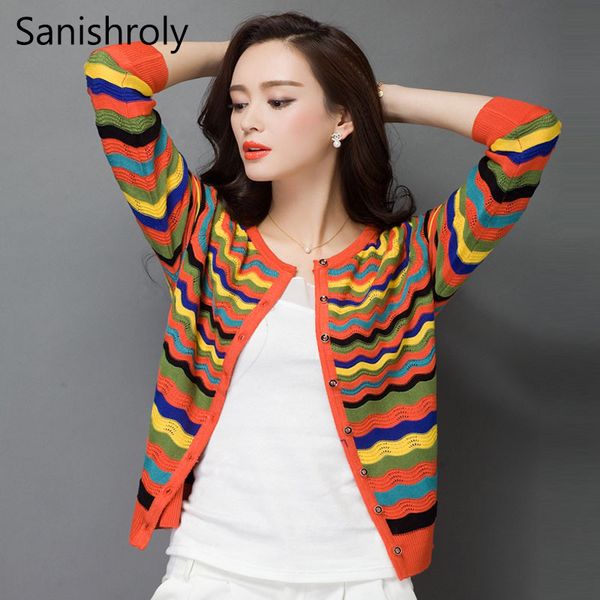 sanishroly women short striped coat casual thin sweater cardigans female long sleeve knitted cardigan jacket plus size 3xl se632, Black;brown
sanishroly women short striped coat casual thin sweater cardigans female long sleeve knitted cardigan jacket plus size 3xl se632, Black;brown