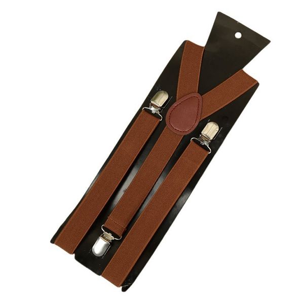 clip on suspender elastic y-shape back formal adjustable braces, brown, Black;white
clip on suspender elastic y-shape back formal adjustable braces, brown, Black;white