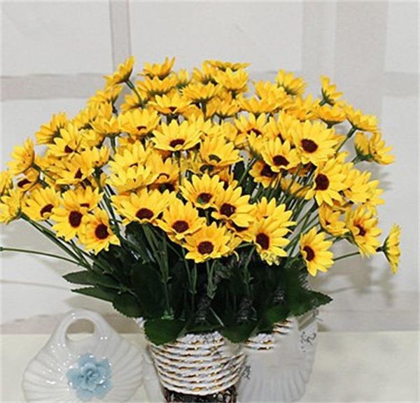 fake flower trumpet sun flower seven forks yellow color fashion decorative artificial flowers bwedding decoration 3yre1
fake flower trumpet sun flower seven forks yellow color fashion decorative artificial flowers bwedding decoration 3yre1