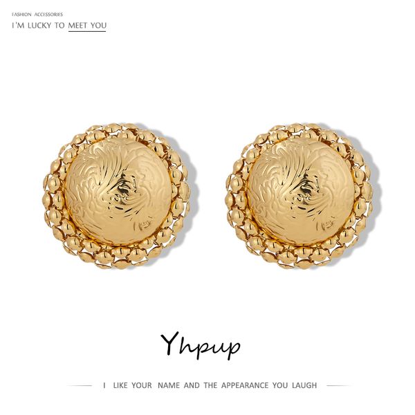 yhpup brand round golden stud earrings vintage metal geometric earrings zinc alloy jewelry for women boucle d'oreille gift 2020, Golden;silver
yhpup brand round golden stud earrings vintage metal geometric earrings zinc alloy jewelry for women boucle d'oreille gift 2020, Golden;silver