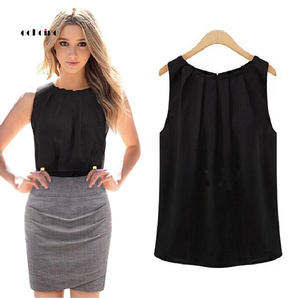 echoine women vest pullover sleeveless frill o-neck loose chiffon plus size simple casual coat fashion female outerwear, Black;white
echoine women vest pullover sleeveless frill o-neck loose chiffon plus size simple casual coat fashion female outerwear, Black;white