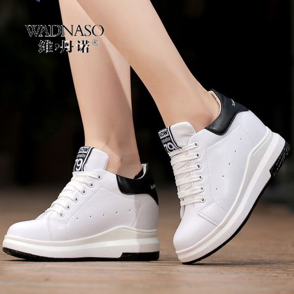 wadnaso height increased casual shoes woman wedge platform sneakers lace up breathable hide heels ladies shoes female xz108 y200424, Black
wadnaso height increased casual shoes woman wedge platform sneakers lace up breathable hide heels ladies shoes female xz108 y200424, Black