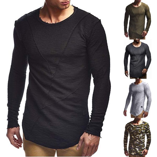 designer burrs mens tshirts long sleeve crew neck solid mens spring t shirts, White;black
designer burrs mens tshirts long sleeve crew neck solid mens spring t shirts, White;black