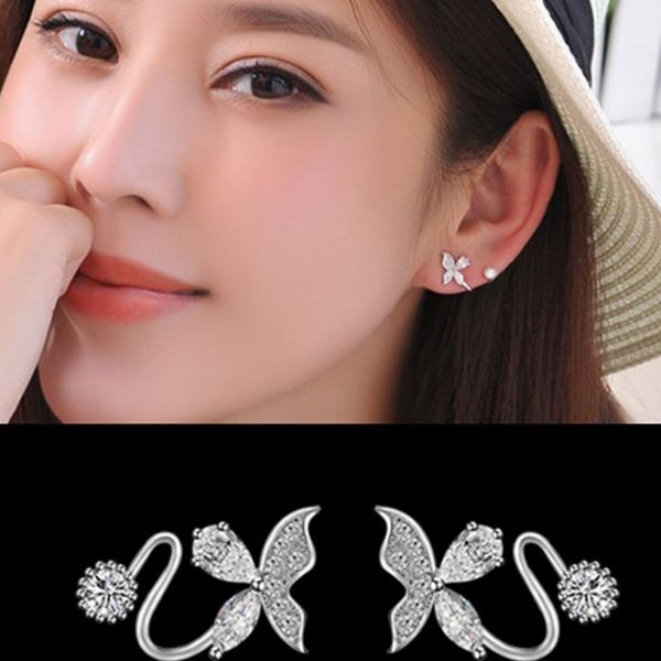 2019 korean 925 sterling silver butterfly shiny cz zircon stud earrings for women girls birthday gift pendientes brincos cy616, Golden;silver
2019 korean 925 sterling silver butterfly shiny cz zircon stud earrings for women girls birthday gift pendientes brincos cy616, Golden;silver