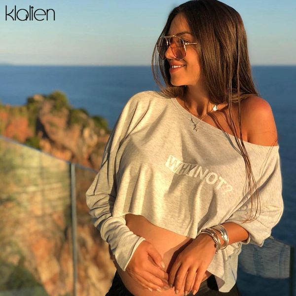 klalien women long sleeve loose casual off shoulder tees 2019 autumn pullover gray womens letter offset printing, Black
klalien women long sleeve loose casual off shoulder tees 2019 autumn pullover gray womens letter offset printing, Black
