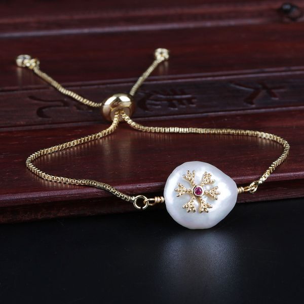 multi color cz paved tiny snow snawflake charm freshwater pearl bead dainty gold thin link bracelets for women jewelry gift, Black
multi color cz paved tiny snow snawflake charm freshwater pearl bead dainty gold thin link bracelets for women jewelry gift, Black