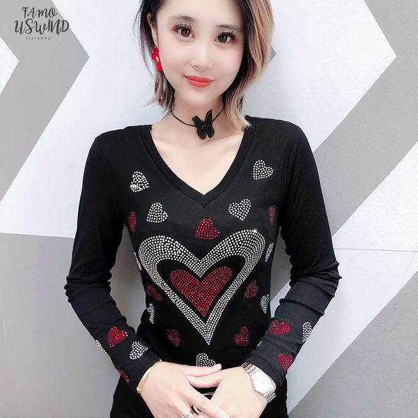 european diamonds peach hearts v neck tshirt 2020 solid new autumn winter long sleeve back clothes shirt camiseta mujer t97017, White
european diamonds peach hearts v neck tshirt 2020 solid new autumn winter long sleeve back clothes shirt camiseta mujer t97017, White