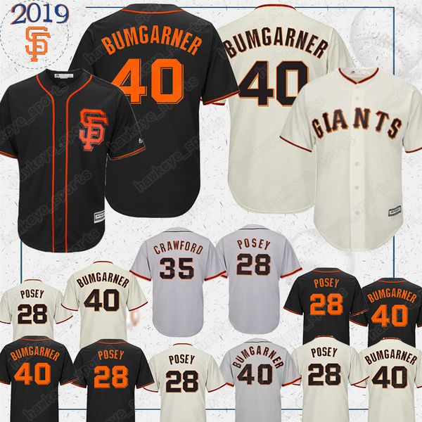 San Francisco jerseys Giants 40 Madison Bumgarner 35 Brandon Crawford 28 baseball jerseys 2019 black shirt
San Francisco jerseys Giants 40 Madison Bumgarner 35 Brandon Crawford 28 baseball jerseys 2019 black shirt