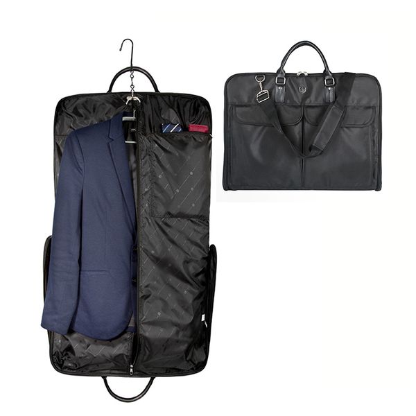 Waterproof Black Nylon Garment Bag With Handle Lightweight Suit Bag Business Men Travel Bags For Suits
Waterproof Black Nylon Garment Bag With Handle Lightweight Suit Bag Business Men Travel Bags For Suits