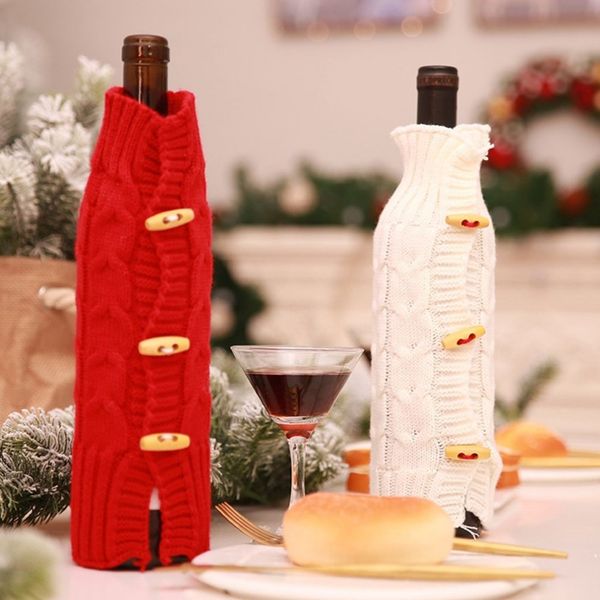 christmas decoration bottle cover bag christmas wine bottle set champagne wine knitted set bar creative dress up
christmas decoration bottle cover bag christmas wine bottle set champagne wine knitted set bar creative dress up