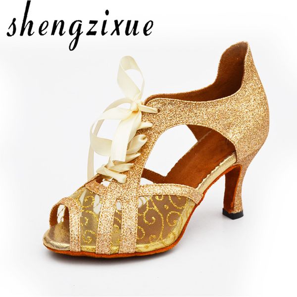 shengzixuegirl's women's ladies sandals sparkling glitter pu sequined cloth ballroom/latin dance shoes silver/black/gold 7cm/5cm
shengzixuegirl's women's ladies sandals sparkling glitter pu sequined cloth ballroom/latin dance shoes silver/black/gold 7cm/5cm