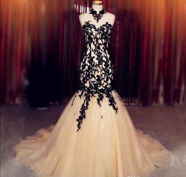 2019 high neck prom dresses elegant black appliques vestido de festa backless tulle evening dresses mermaid high collar vestido longo
2019 high neck prom dresses elegant black appliques vestido de festa backless tulle evening dresses mermaid high collar vestido longo