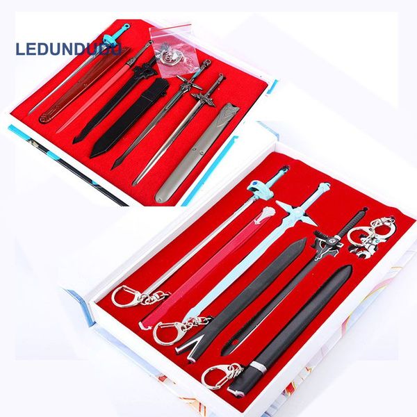 sword art online cosplay accessories set kirito sword keyrings action figures toys sao asuna collection necklace pendant, Silver
sword art online cosplay accessories set kirito sword keyrings action figures toys sao asuna collection necklace pendant, Silver