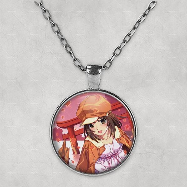 nadeko sengoku p necklace pendant mother's day birthday gift custom jewellery cute travel bag for her gift, Silver
nadeko sengoku p necklace pendant mother's day birthday gift custom jewellery cute travel bag for her gift, Silver