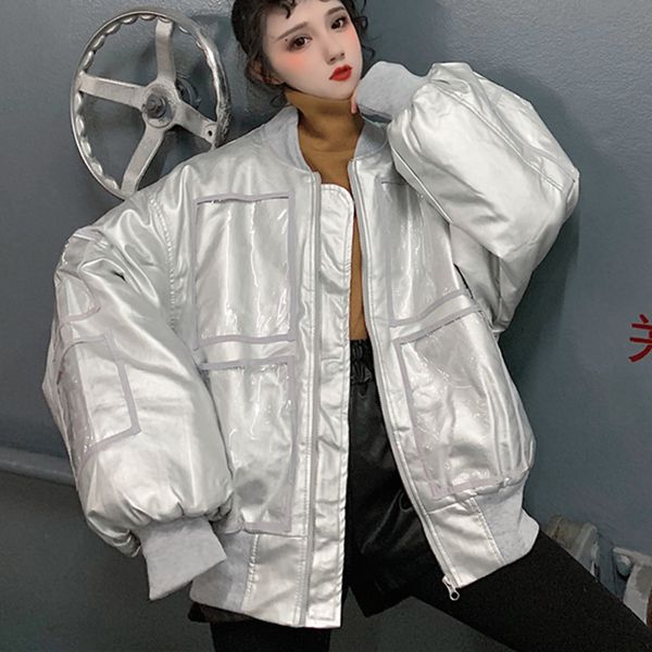glossy women winter jacket down parka for women thicken warm cotton jackets waterproof coat streetwear, Black
glossy women winter jacket down parka for women thicken warm cotton jackets waterproof coat streetwear, Black