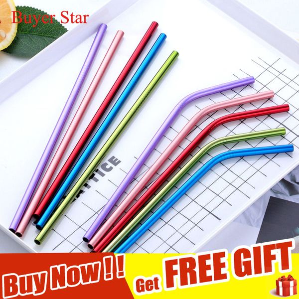 5pc reusable drinking straws kid's straw 304 stainless steel straw bent straight metal straw with brush drinking bar accessories
5pc reusable drinking straws kid's straw 304 stainless steel straw bent straight metal straw with brush drinking bar accessories