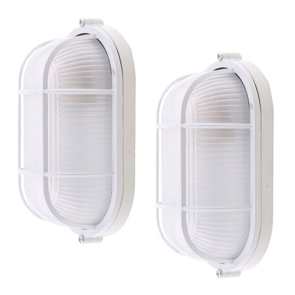 2 packs waterproof grid bulkhead ceiling light, white outdoor wall light, safety for bedroom sauna room storehouse - oval
2 packs waterproof grid bulkhead ceiling light, white outdoor wall light, safety for bedroom sauna room storehouse - oval