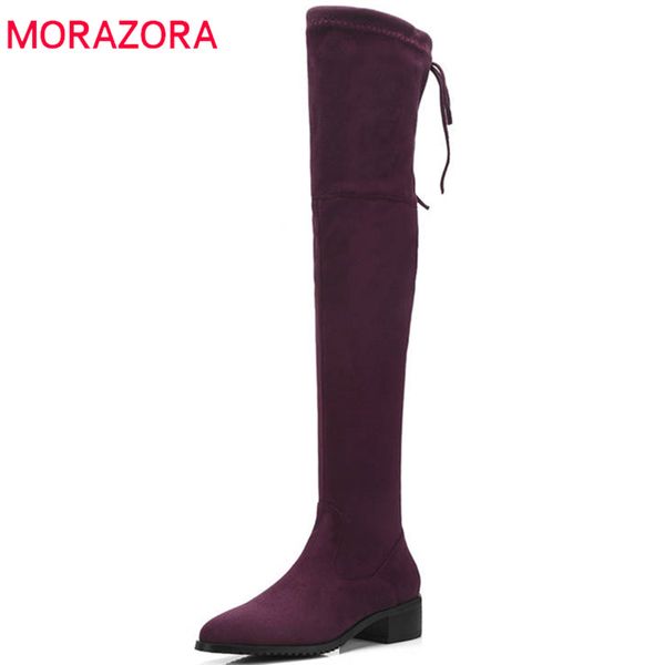 morazora 2020 flock thigh high over the knee boots women pointed toe keep warm autumn winter boots dress shoes woman, Black
morazora 2020 flock thigh high over the knee boots women pointed toe keep warm autumn winter boots dress shoes woman, Black