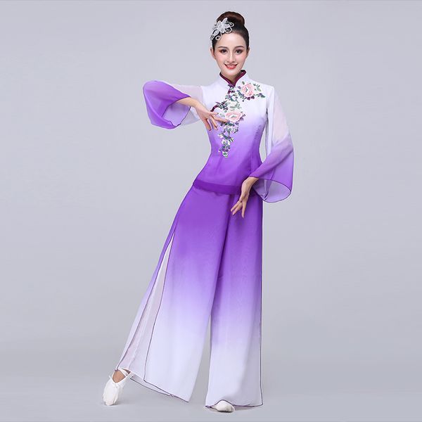 ancient chinese tradition drum yangko dance costumes purple national dancewear vintage umbrella dancer wear for stage shows, Black;red
ancient chinese tradition drum yangko dance costumes purple national dancewear vintage umbrella dancer wear for stage shows, Black;red