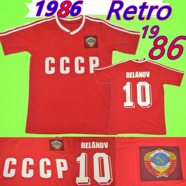 1986 1987 ussr home red soccer jersey cccp #10 belanov soviet union retro 86 87 football shirt vintage classic commemorate antique uniform, Black;yellow
1986 1987 ussr home red soccer jersey cccp #10 belanov soviet union retro 86 87 football shirt vintage classic commemorate antique uniform, Black;yellow