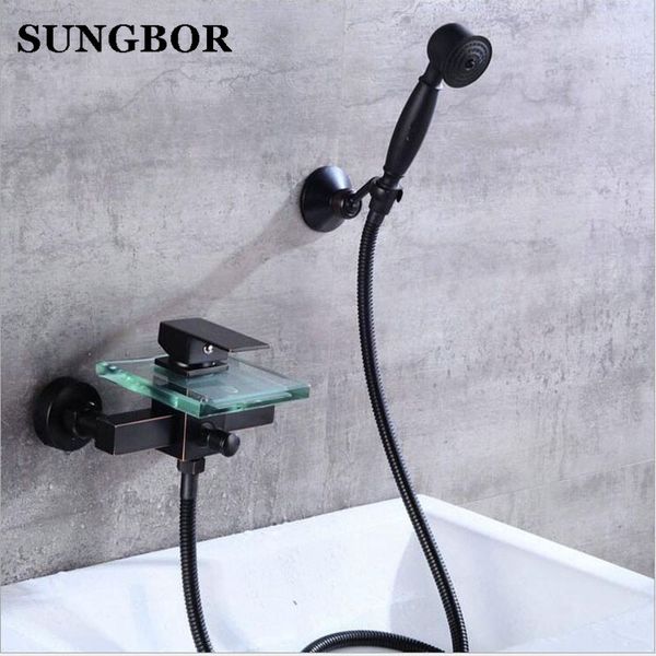 wall mounted bathtub faucet with hand shower bath shower faucet set oil rubble bronze finished glass spout black bath
wall mounted bathtub faucet with hand shower bath shower faucet set oil rubble bronze finished glass spout black bath
