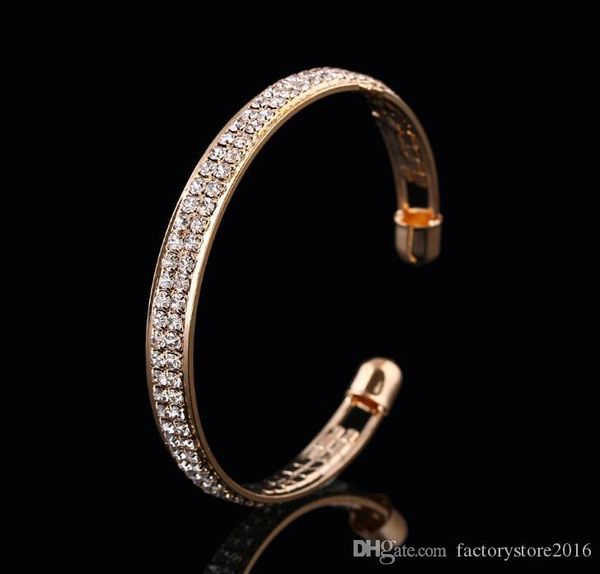 2 row open charm bracelets women crystal rhinestone cuff gold silver bangle bracelets wedding party charms jewelry, White
2 row open charm bracelets women crystal rhinestone cuff gold silver bangle bracelets wedding party charms jewelry, White
