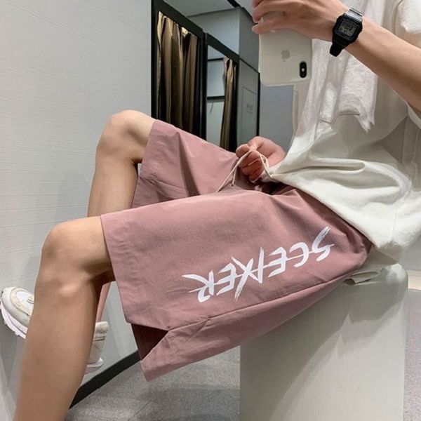 men's shorts sports men summer hong kong style korean casual trend ins retro letter printing loose student couple five-point pants, White;black
men's shorts sports men summer hong kong style korean casual trend ins retro letter printing loose student couple five-point pants, White;black